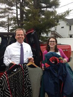 Register O'Donnell Delivers Donated Clothing to Circle of Hope, Needham, MA