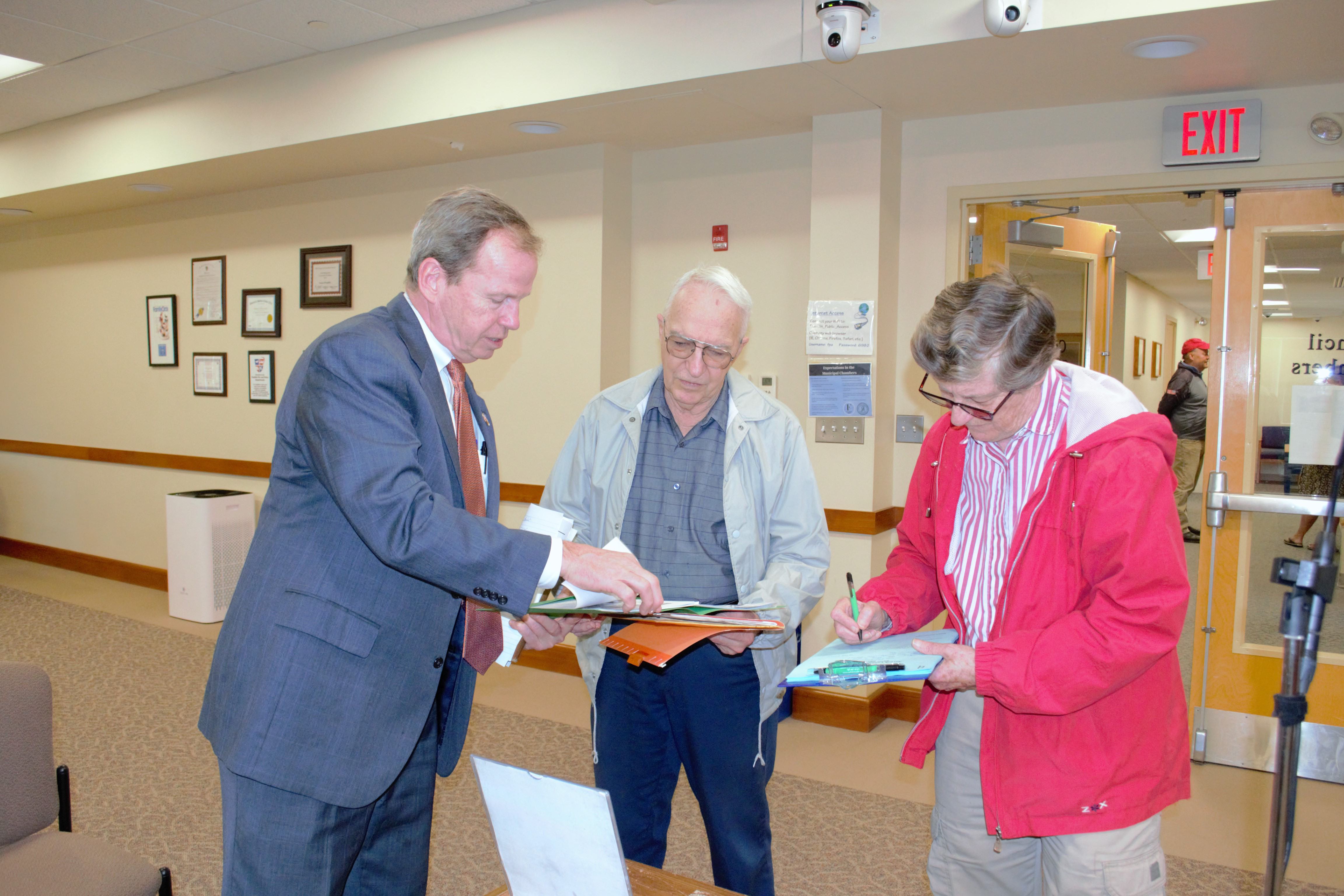 Norfolk County Register of Deeds Visits Franklin Town Hall