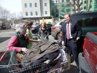 Register O'Donnell Delivers Donated Clothing to Interfaith Social Services