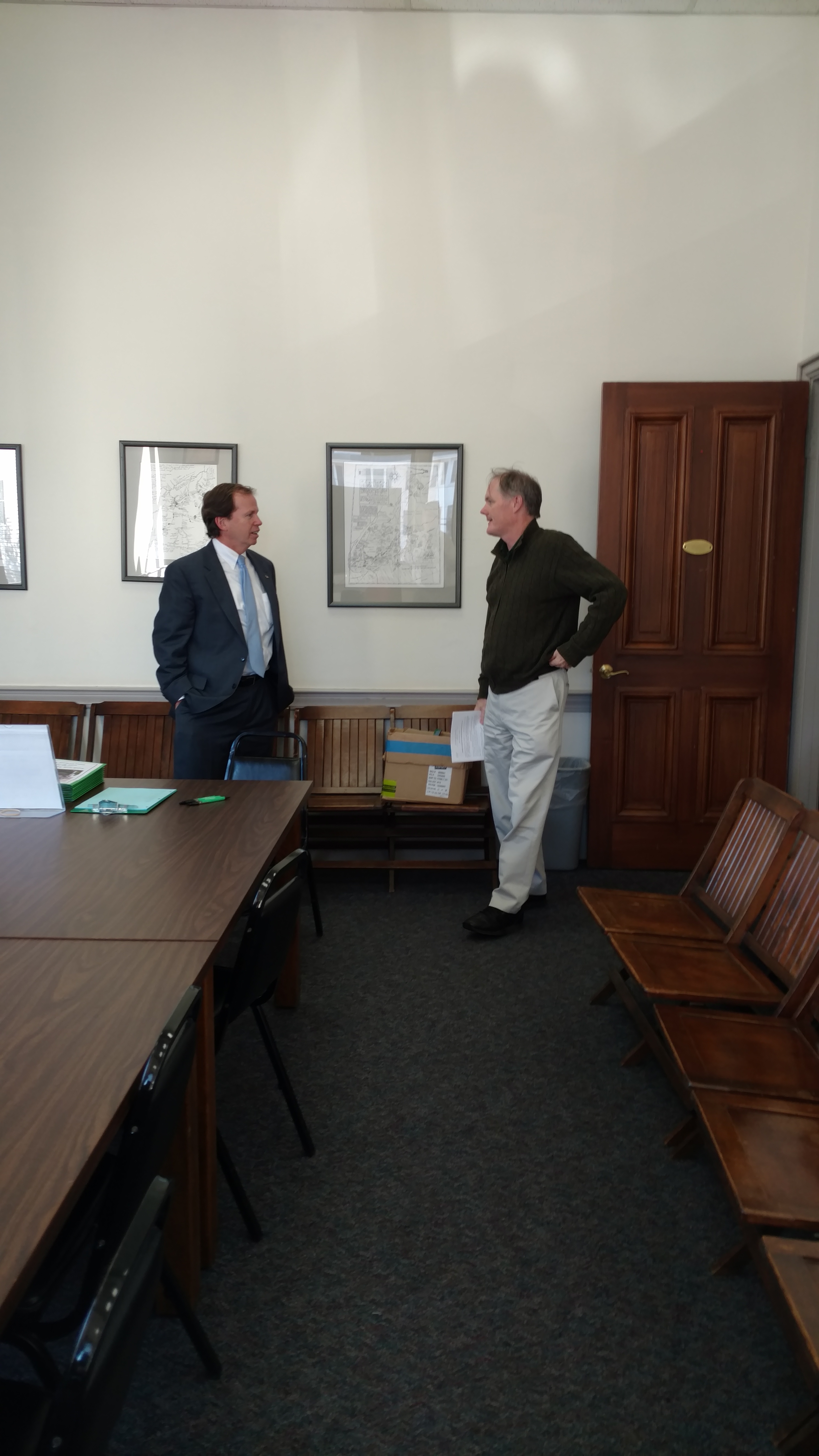 Register O'Donnell Holds Office Hours in Stoughton