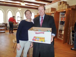 Register O'Donnell Delivers Donated Food to Brookline Food Pantry